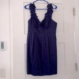 Strappy navy mini dress